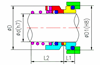 Roten Type Uniten 2 O-ring Mechanical Seal